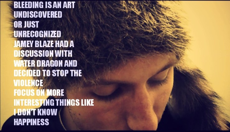 bleeding is an art undiscovered jamey blaze