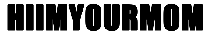 hiimyourmom black text logo