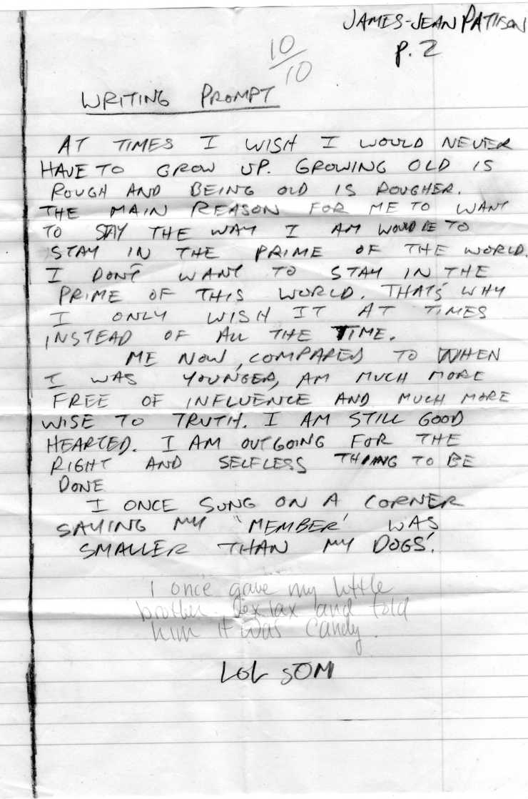 i once sung on the street corner saying my member was smaller than my dogs jamey jean blaze james jean pattison