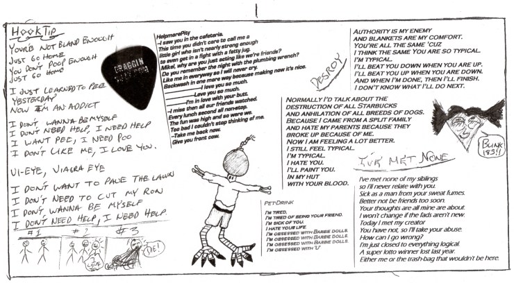 jam-town purlmo (jamey blaze band 2004 album inside booklet page 2 jonathan hoffman art antioch high school california musician guitar music james pattison marshall