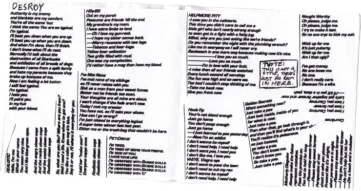 jam-town purlmo (jamey blaze band 2004 album inside booklet page jonathan hoffman art antioch high school california musician guitar music lyrics lyric songs james marshall pattison