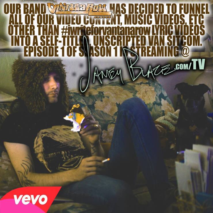 our band vantana row has decided to funnel all of our video content self titled unscripted van sitcom band sit com rock music trapunk trap music