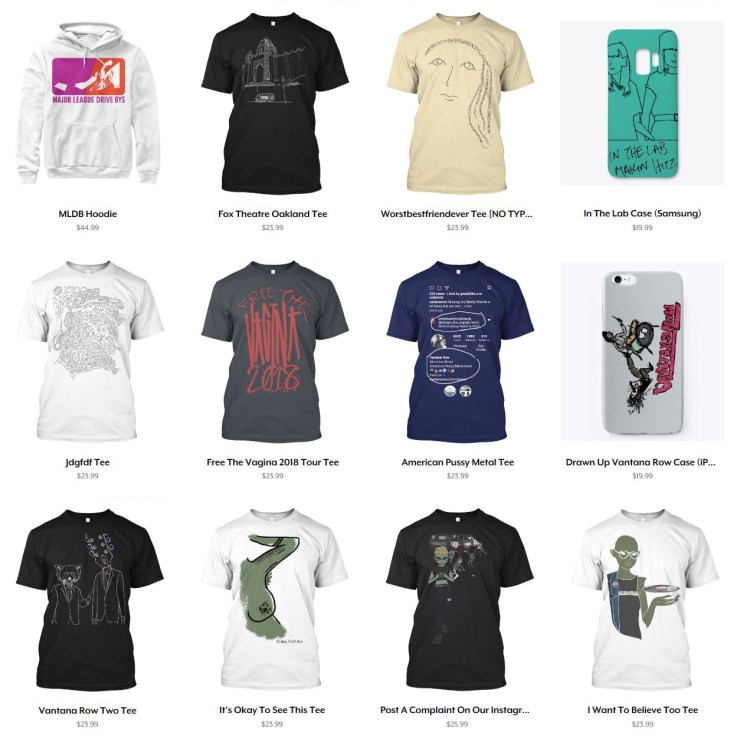 vantana row merch shirts teespring