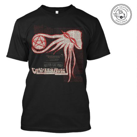 satan ball z series easter octopus black shirt vantana row pentacle heavy metal grindcore moby dick merch alameda beach giant octi