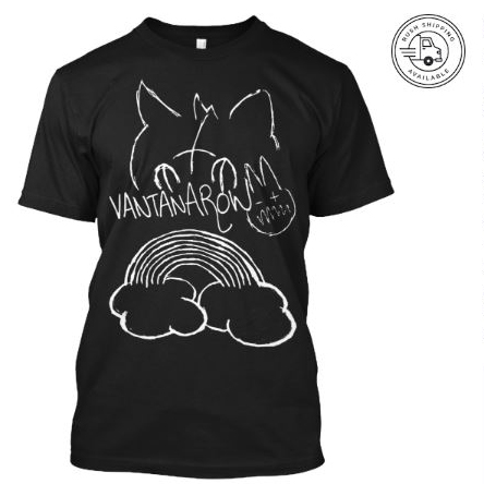 vantana row neolithic album baen ep electro punk Saimhain trapunk crustwave merch animal shirt punk black tee leprechaun rainbow clouds