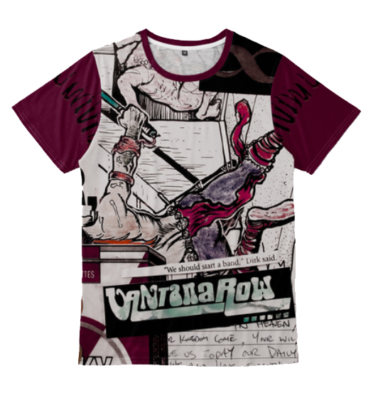 merchui 2 vantana row collage art cds they throw into the crowd drive by show